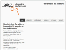 Tablet Screenshot of ganzohr.de